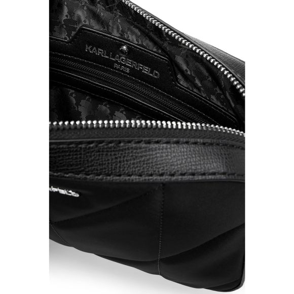 Paris Maybelle Graphic Camera Crossbody, Solid Black :O - Picture 3 of 4
